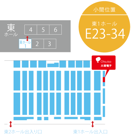 出展ブース　E23-34(東1ホール)