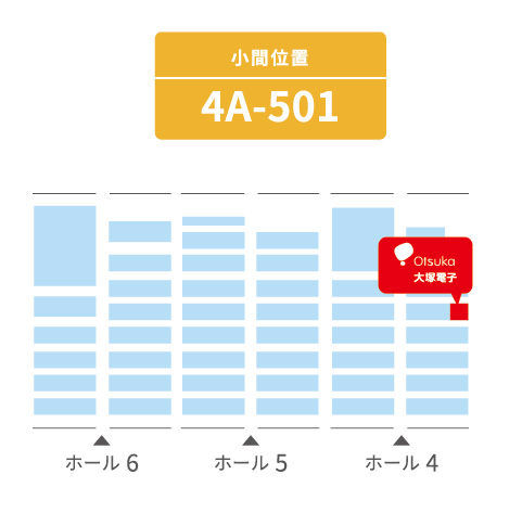 出展ブース「4ホール 4A-501」